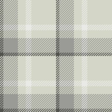 Tartan desenli ekose kumaş, beyaz ve klasik gri renklerde kumaş arkaplan tekstili..