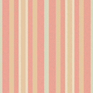 Arkaplan dikey tekstil dokusunda ışık ve kırmızı renklerde desensiz vektör çizgisi çizgisi.