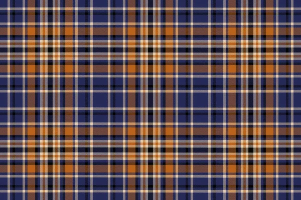 Plaid Textile Fabric Background Tartan Texture Pattern Vector Seamless Check — Stock Vector