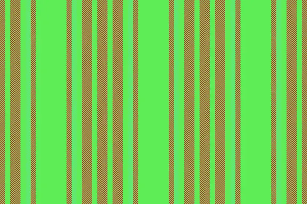緑と赤の色で織物ベクトル垂直シームレスとテクスチャストライプの背景のラインパターン生地 — ストックベクタ
