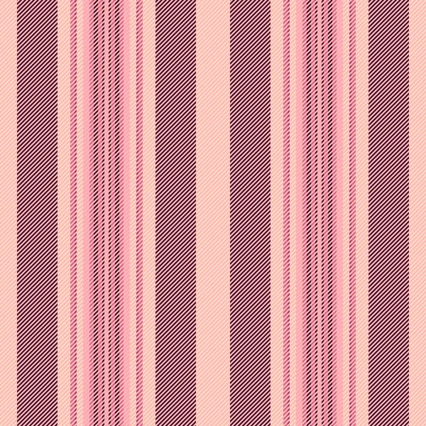 薄いピンクと暗い色で垂直ファブリックシームレス繊維とベクトルテクスチャラインのパターンストライプの背景 — ストックベクタ