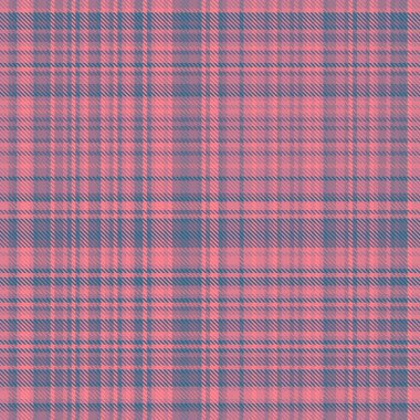 Ekose kontrollü arka plan desenli tartanın vektör dokusu kırmızı ve pastel renklerde dikişsiz tekstil.