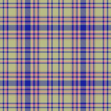 Kumaş tartan arka planı mavi ve pastel renklerde pürüzsüz olan tekstil dokusu kontrolünün desenli ekoseli vektörü.