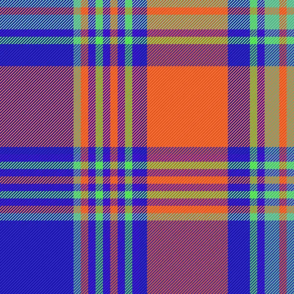 Texture Textile Background Vector Pattern Seamless Fabric Plaid Tartan Check — Stock Vector