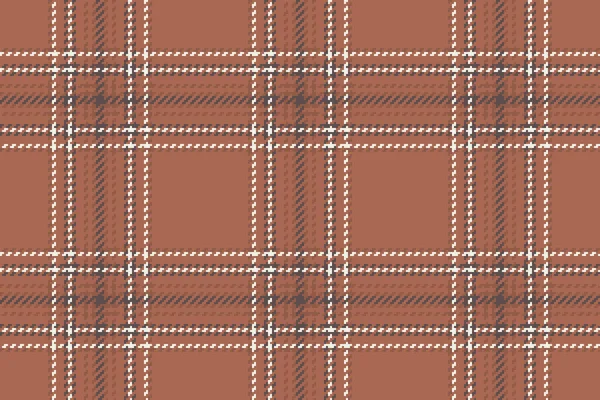 Textile Vector Seamless Plaid Check Fabric Pattern Tartan Background Texture — Stock Vector