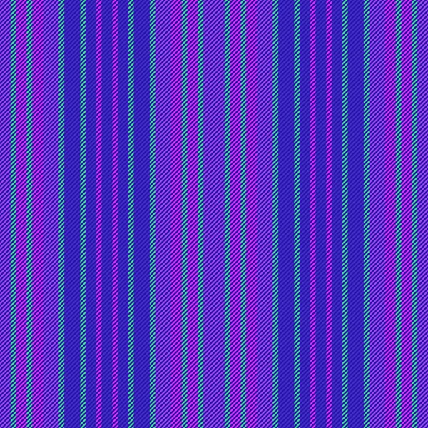 青と紫の色で垂直シームレスライン生地と背景繊維のテクスチャのベクトルパターンストライプ — ストックベクタ