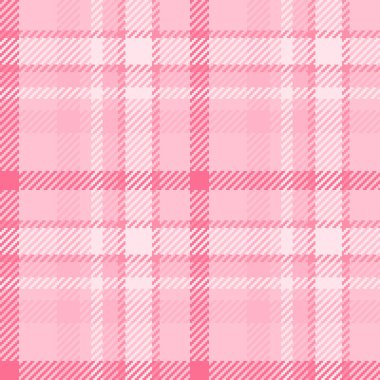 Ekose vektör ile kumaş desensiz kumaş desenli arka plan açık ve kırmızı renklerde tekstil kontrolü.