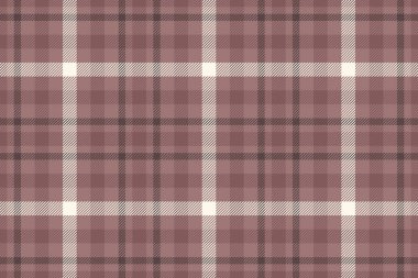 Pastel ve deniz kabuğu renklerinde ekose kumaş dokusuna sahip arkaplan desensiz tartan..