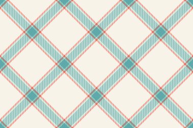 Tekstil ekose kumaşın arkaplan desenini keten ve deniz mavisi renklerinde tartan dikişsiz vektör dokusu ile kontrol et.