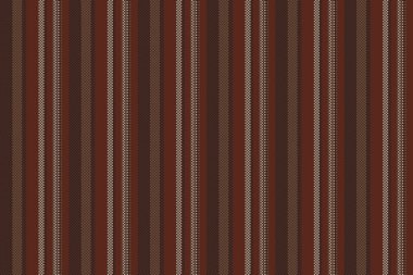 Kırmızı ve pastel renklerde dikişsiz çizgi vektör arkaplanı olan tekstil dikey dokusunun kumaş deseni çizgisi.