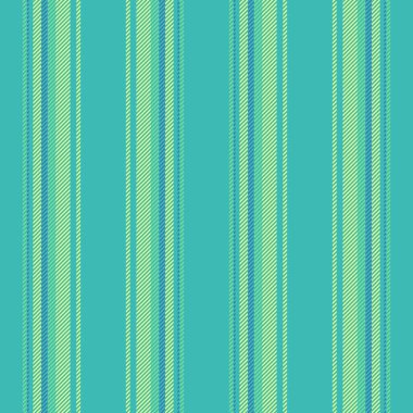 Tekstil dikey arkaplanının desenli desenli dokusu ve gök mavisi ve limon renklerinde dikişsiz kumaş çizgileri vektörü..