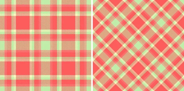 Check Tartan Fabric Texture Textile Background Pattern Plaid Seamless Vector — Stock Vector