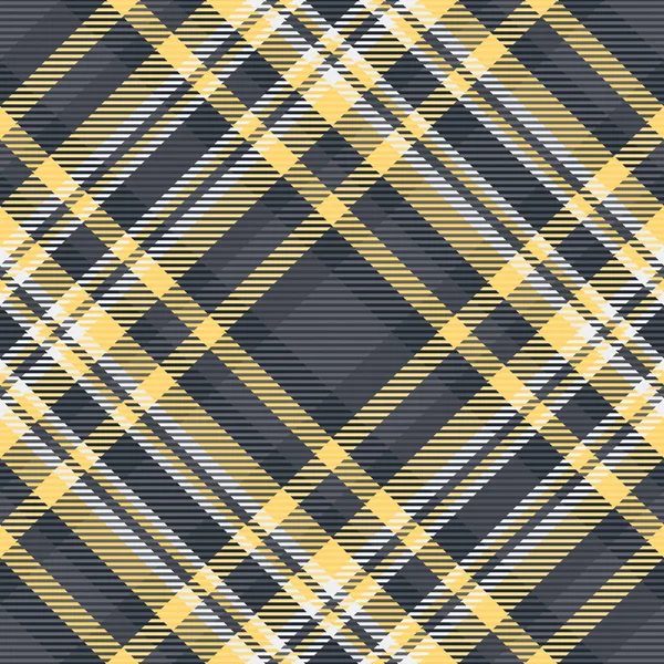 Texture Plaid Check Seamless Vector Fabric Textile Tartan Background Pattern — Stock Vector