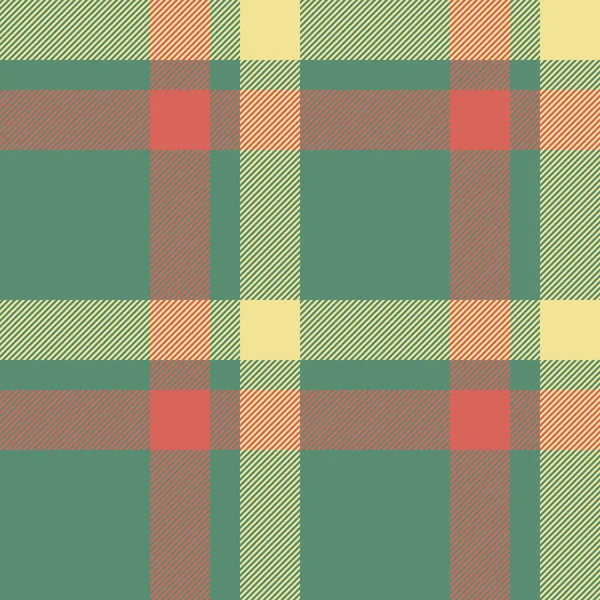 Pattern Vector Check Fabric Seamless Textile Plaid Tartan Background Texture — Stock Vector