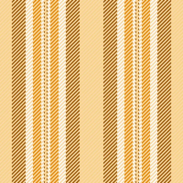 ストライプの繊維垂直生地シームレスな背景線パターンテクスチャベクトルで琥珀色とオレンジ色 — ストックベクタ