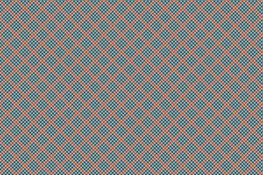 Tekstil kontrolü. Kusursuz desenli tartan. Pastel ve mavi renklerde desen arkaplan ekose kumaşı.