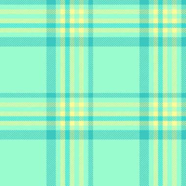 Vektör dokusu kontrolünün tekstil ekose kumaşı. Nane ve deniz mavisi renklerinde arkaplanı olmayan kumaş..