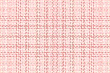 Kumaş dokusunun ekoseli kontrol vektörü, arka plan tartan desenli, sisli gül ve eski dantel rengi tekstil..