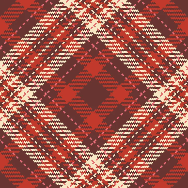 Fabric Seamless Check Background Vector Texture Plaid Textile Pattern Tartan — Stock Vector