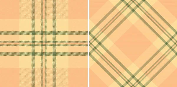 Überprüfen Sie Textur Hintergrund Der Karierten Textilmuster Mit Einem Schottenstoff — Stockvektor