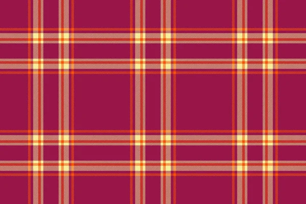 Tartan Background Textile Vector Fabric Check Texture Pattern Plaid Seamless — Stock Vector
