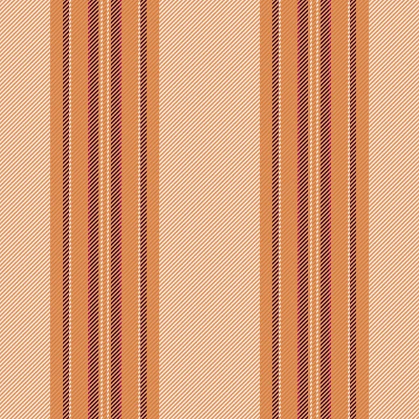 オレンジ色と光の色でシームレス生地の背景繊維とベクトルパターンラインのテクスチャストライプ — ストックベクタ