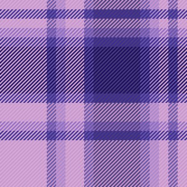 Ekose tartan arkaplan kontrollü, çivit renkli ve açık renkli kumaş desenli vektörsüz tekstil.