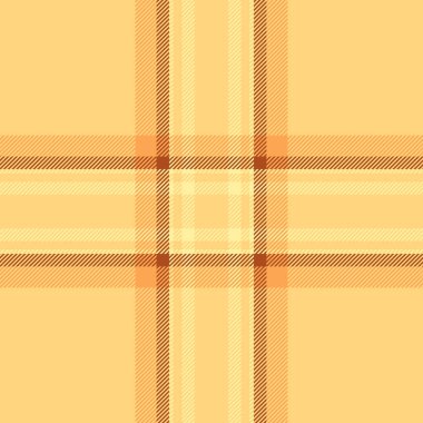 Kehribar ve turuncu renklerde ekose desenli tartan arkaplanının tekstil kumaş deseni kusursuz..