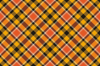 Parlak ve siyah renkli tartan desenli kumaş dokusunun vektör denetimi.