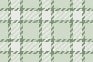 Ekose arka plan kontrol vektörü açık ve beyaz renkli kumaş dokusu olmayan tartan deseni.