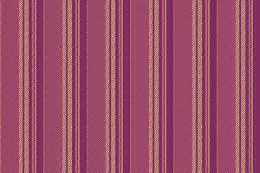 Pembe ve kırmızı renklerde çizgili çizgili vektör kumaşı olan dikey dokunun kusursuz desen arka planı.