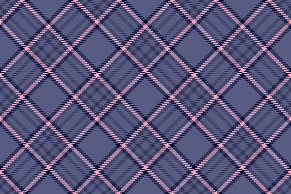 チェックタータンのパターンが青と濃い色で再生された生地の背景ベクトルのテクスチャ繊維シームレス — ストックベクタ