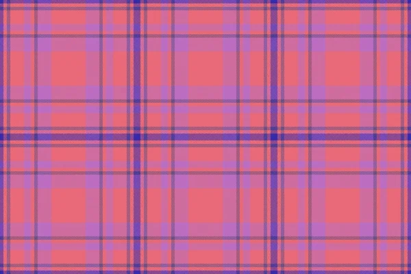 Check Plaid Pattern Tartan Fabric Texture Seamless Textile Vector Background — Stock Vector