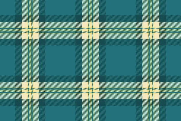 Tartan Plaid Textile Background Fabric Seamless Pattern Vector Texture Check — Stock Vector