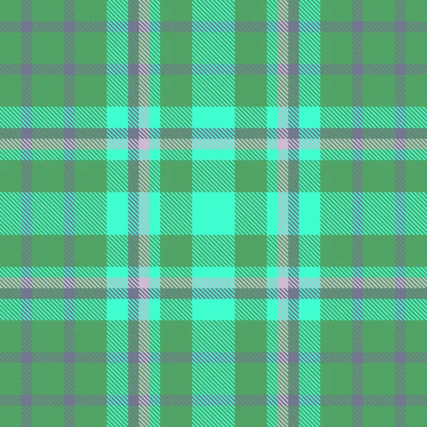 Pattern Seamless Check Background Plaid Textile Fabric Texture Vector Tartan — Stock Vector