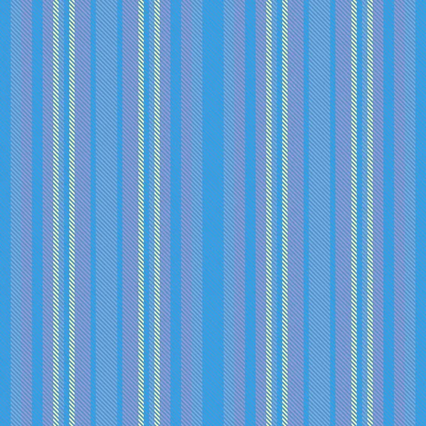 青と光の色でテクスチャストライプ繊維生地とシームレスな垂直線のパターンの背景ベクトル — ストックベクタ