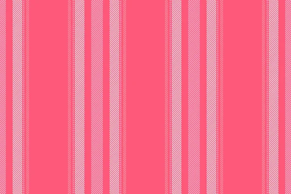 赤と白の色でストライプシームレスなテキスタイルの背景を持つベクトルテクスチャ生地の垂直パターンライン — ストックベクタ