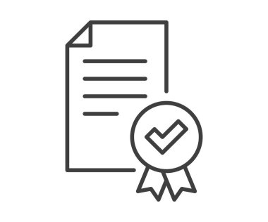 İyi bir ikon vektörü. İş başarısı işareti. Doğrulanan, doğrulanan, onaylanan, onaylanan, kabul edilen, onaylanan, denetlenen ve daha fazlasının en iyi kalite sembolü.