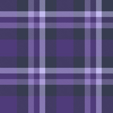 Kumaşın arka plan vektör dokusunu tartan desenli, çivit ve mavi renklerde dikişsiz ekoseli kontrol et.