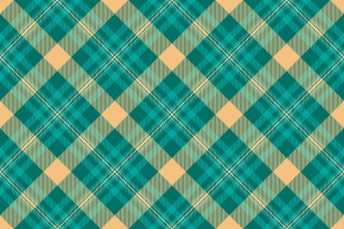 Tekstil kumaş kontrolünün ekose desenli ve turuncu renklerde dokusu olan bir arkaplan vektörü tartanı..