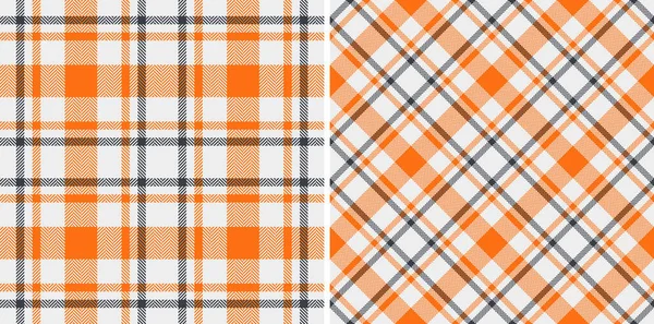 Check Texture Plaid Textile Vector Tartan Seamless Fabric Background Pattern — Stock Vector