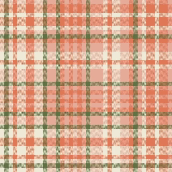 Vector Plaid Fabric Textile Background Seamless Check Pattern Texture Tartan — Stock Vector