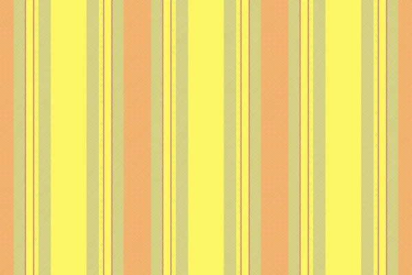 Вертикальная Текстура Линий Текстильный Узор Бесшовной Векторной Полосой Ткани Желтых — стоковый вектор