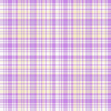 Açık ve beyaz renklerde vektör ekose arkaplan dokusuna sahip tekstil denetim kumaşının katmansız deseni.