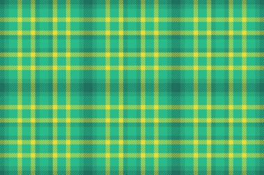 Kumaş tekstil desenli tartan desenli, yeşil ve nane renklerinde kusursuz bir vektör arkaplanı var..