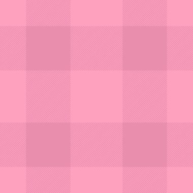 Arkaplan tartan tekstil kumaşının kumaş vektör dokusu. Kırmızı ve pembe renklerde ekoseli..