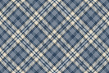 Tartanın kusursuz ekose vektörü. Tekstil, arkaplan deseni, kumaş deseni, pastel ve cyan renklerinde..