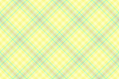 Tekstil arka planının ekose desenli ve limon şifonu ve sarı renkli kumaş kumaşlı vektör dokusu.