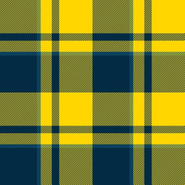 Kumaş vektör deseni, arka plan tartan ekoseli koyu ve altın rengi kumaş desenli..