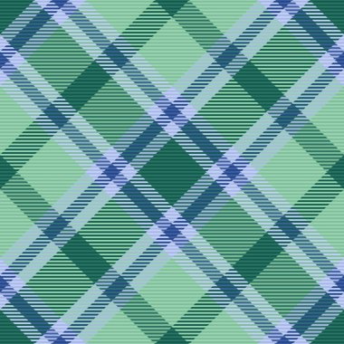 Türkuaz ve açık renkli tekstil arkaplan tartan vektörü olan kumaş desenli ekosenin kusursuz doku kontrolü.